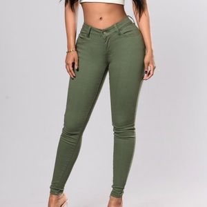 👖Olive Green Jeans